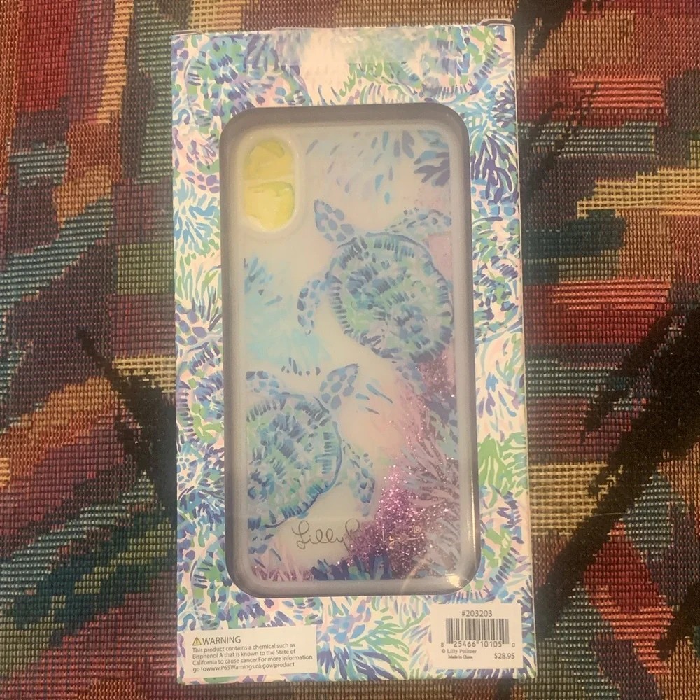 NIB Lily Pulitzer Glitter iPhone Case (NWT)